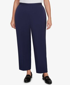 �A���t���b�h �_�i�[ ���f�B�[�X �{�g���X �J�W���A���p���c �v���X�T�C�Y �p���c Alfred Dunner Plus Size Saratoga Springs Side Seam Pocket Average Length Twill Pants Navy �l�C�r�[