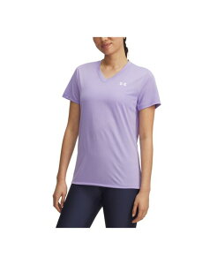 A_[A[}[ fB[X gbvX Vc VlbN  Under Armour Women's Tech V-Neck Short-Sleeve Top Transparent