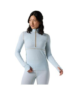 �o�b�N�J���g���[ ���f�B�[�X �g�b�v�X �V���c Backcountry Women's Pines Microgrid Ultra-Lt Baselayer 1/4-Zip Top Lightweight Long Underwear Tops Skyride