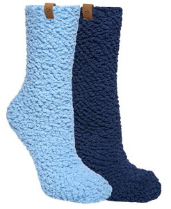 JoNC fB[X A_[EFA C Calvin Klein Women's 2-Pack Popcorn Textured Socks Blue u[