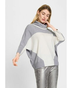 �I���Z�� ���f�B�[�X �A�E�^�[ �j�b�g�E�Z�[�^�[ �^�[�g���l�b�N �Z�[�^�[ Olsen Oversized Turtleneck Sweater Misty grey mel. �O���[
