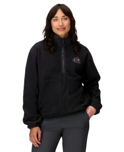 }[bg fB[X gbvX Vc t[X Marmot Women's Wanderer High Pile Fleece Pullover Black ubN