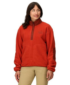 }[bg fB[X gbvX Vc t[X Marmot Women's Wanderer High Pile Fleece Pullover Sumac