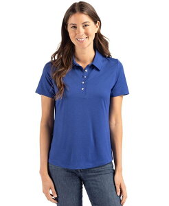 �J�b�^�[�A���h�o�b�N ���f�B�[�X �g�b�v�X �V���c �|���V���c Cutter & Buck Women's Coastline Epic Comfort Recycled Polo Tour blue �u���[