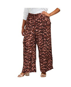 �A�x�j���[ ���f�B�[�X �{�g���X �J�W���A���p���c ���C�h���b�O AVENUE Women's Elly Wide Leg Pull On Pant Animal haze �A�j�}��