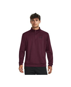 A_[A[}[ Y AE^[ p[J[EXEFbg XEFbg Vc t[X Under Armour Men's Armour Fleece Quarter-Zipper Sweatshirt Dark Maroon/Black ubN