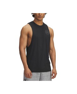 �A���_�[�A�[�}�[ �����Y �g�b�v�X �V���c �m�[�X���[�u Under Armour Men's Project Rock Brahma Bull Sleeveless Top Black / Castlerock �u���b�N