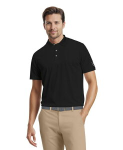 �s�[�W�[�G�[�c�A�[ �����Y �g�b�v�X �|���V���c PGA TOUR Men'solid Cooling Texture Polo Shirt Caviar