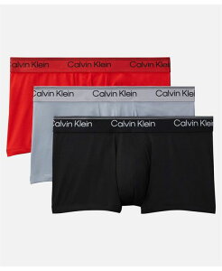 �J���o���N���C�� �����Y �A���_�[�E�F�A �{�N�T�[�p���c ���[���C�Y Calvin Klein Men's 3-Pack Low Rise Trunk Black/ Sleet / Adrenaline Rush �u���b�N