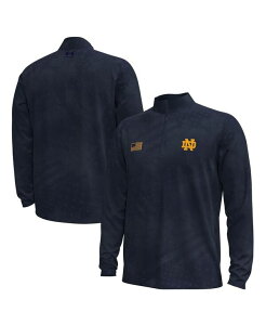�A���_�[�A�[�}�[ �����Y �g�b�v�X �V���c Under Armour Men's Navy Notre Dame Fighting Irish Freedom Collection ArmorFuse Half-Zip Top Navy �l�C�r�[