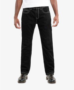 �J���`���� �����Y �{�g���X �f�j���p���c �W�[���Y CULTURA Men'saddle Stitch Roman Fit Denim Jeans Black �u���b�N