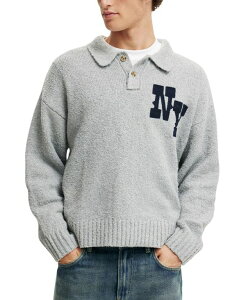 RbgI Y AE^[ jbgEZ[^[ Vc COTTON Men's Boxy Rugby Shirt Gray O[