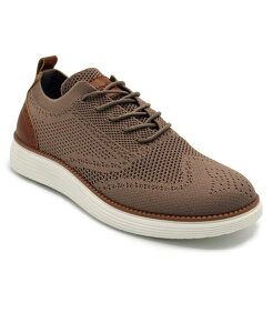 �A�J�f�~�N�X �����Y �V���[�Y �I�b�N�X�t�H�[�h �E�B���O�`�b�v �j�b�g Akademiks Men's Olney Wingtip Knit Oxford Shoes Tan �^��