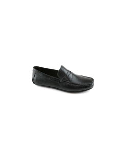 �}�[�N�W���Z�t�j���[���[�N �����Y �V���[�Y �X���b�|���E���[�t�@�[ Marc Joseph New York Men's Nebraska Slip On Penny Loafers Black grainy �u���b�N