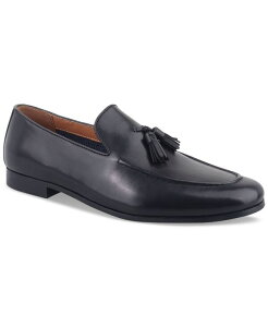 o[X[ Y V[Y Xb|E[t@[ U[ Bar III Men's Benjiee Leather Slip-On Tasseloafers Black Leather ubN
