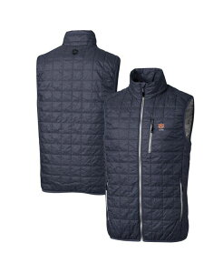 Jb^[AhobN Y gbvX xXg Cutter & Buck Men's Anthracite Auburn Tigers Rainier PrimaLoft Insulated Full-Zipuffer Vest Anthracite Aj}