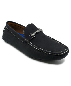 AJf~NX Y V[Y Xb|E[t@[ Akademiks Men's Weston Slip On Buckle Loafers Black ubN