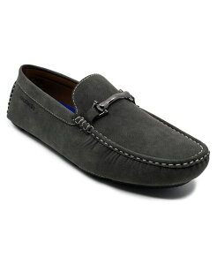 �A�J�f�~�N�X �����Y �V���[�Y �X���b�|���E���[�t�@�[ Akademiks Men's Weston Slip On Buckle Loafers Gray �O���[