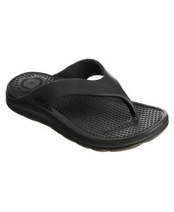 g[c Y V[Y T_ Totes Men's Ara Thong Sandals Black ubN