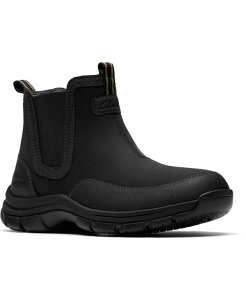 N[NX Y V[Y u[cECu[c Clarks Men's Collection Walpath Easy Boots Black leather ubN