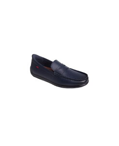 }[NWZtj[[N Y V[Y Xb|E[t@[ Marc Joseph New York Men's John Street Hands-Free Slip On Technology Penny Loafers Navy grainy leather lCr[