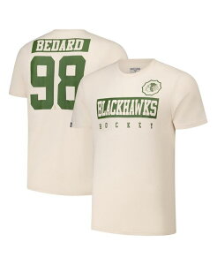 ���x���E�F�A �����Y �g�b�v�X T�V���c LevelWear Men's Connor Bedard Khaki Chicago Blackhawks 2024 NHL Military Appreciation Richmondelta Player Name Number T-Shirt Khaki �J�[�L