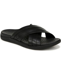 oCIjbN Y V[Y T_ Vionic Men's Tide Slide Sandals Black leather ubN
