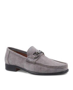u[m}O Y V[Y Xb|E[t@[ Bruno Magli Men's Trieste Slip On Loafers Light gray suede O[