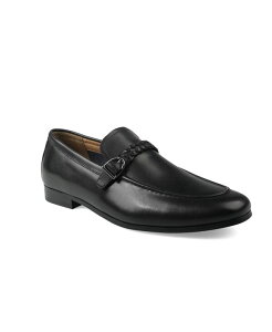 o[X[ Y V[Y Xb|E[t@[ U[ q[ Bar III Men's Johnniey Leather Block Heeloafers Black ubN