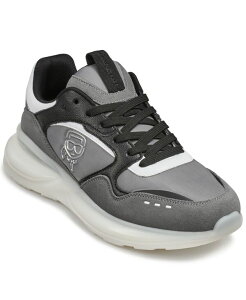 J[ K[tFh Y V[Y Xj[J[ S KARLAGERFELD PARIS Men'side Karl Head Profile Logo Sneakers Gray O[