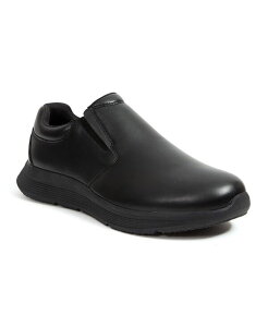 fBA[X^bOX Y V[Y Xb|E[t@[ DEER STAGS Men f s Valdez Slip-Resistant Workwear Slip-On Loafer Black ubN