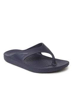 fBAtH[Y Y V[Y T_ Dearfoams Men's EcoCozy Sustainable Comfort Flip Flop Thong Sandal Peacoat