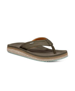 �T�k�[�N �����Y �V���[�Y �T���_�� Sanuk Men's M Tiderush Flip Flop Sandals Olive �I���[�u