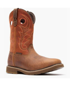 W[Wu[c Y V[Y u[cECu[c GEORGIA BOOT Men's Core 37 Western 11" Waterproof Pull-On Work Boot Brown rust Xg