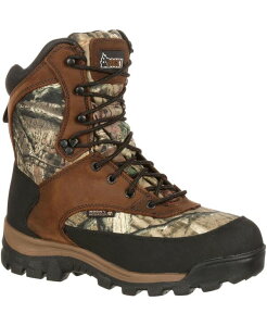 bL[ Y V[Y u[cECu[c ROCKY Men's Core Waterproof 800G Insulated Outdoor Boot Brown and mossy oak brk up inf uE