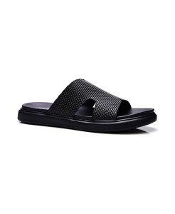 �J�����X�T���^�i �����Y �V���[�Y �T���_�� Carlos by Carlosantana Men's Cosmic Sandals Black leather �u���b�N