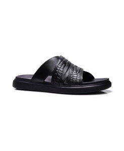 �J�����X�T���^�i �����Y �V���[�Y �T���_�� Carlos by Carlosantana Men's Rhythm Sandals Black leather �u���b�N