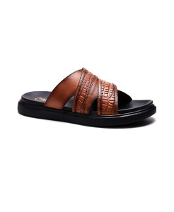 �J�����X�T���^�i �����Y �V���[�Y �T���_�� Carlos by Carlosantana Men's Rhythm Sandals Tan leather �^��