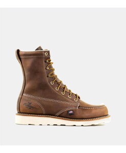 �\���O�b�h �����Y �V���[�Y �u�[�c�E���C���u�[�c Thorogood Men's1957 Series Waterproof Safety Toe 8 Moc Toe Work Boots for Men Crazyhorse