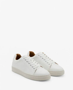 �}���S �����Y �V���[�Y �X�j�[�J�[ ���[�X MANGO Men's Lace-Upanel Sneakers White �z���C�g