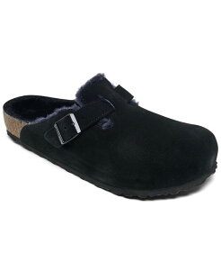 rPVgbN Y V[Y Xj[J[ XG[h U[ Birkenstock Men's Boston Shearling Suede Leather Clogs from Finish Line Black ubN