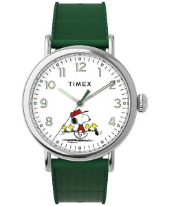^CbNX Y ANZT[ rv Timex Men's Quartz Analogreen Rubber Watch 40mm Green O[