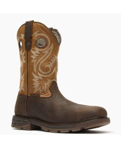 �W���[�W�u�[�c �����Y �V���[�Y �u�[�c�E���C���u�[�c GEORGIA BOOT Men's Carbo-Tec FLX 11 Waterproof Alloy Toe Pull On Work Boot Brown and orange �I�����W
