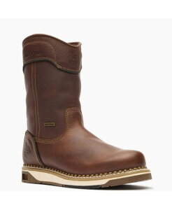 �W���[�W�u�[�c �����Y �V���[�Y �u�[�c�E���C���u�[�c GEORGIA BOOT Men's AMP LT Wedge Waterproof Pull On Work Boot Brown �u���E��