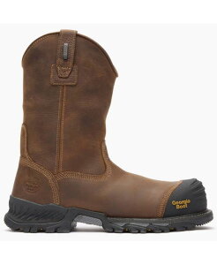 �W���[�W�u�[�c �����Y �V���[�Y �u�[�c�E���C���u�[�c GEORGIA BOOT Men's Rumbler Composite Toe Waterproof Pull-on Work Boot Black and brown �u���b�N