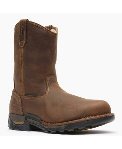 �W���[�W�u�[�c �����Y �V���[�Y �u�[�c�E���C���u�[�c GEORGIA BOOT Men's Eagle One Waterproof Pull On Work Boot Brown �u���E��