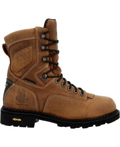 W[Wu[c Y V[Y u[cECu[c q[ GEORGIA BOOT Men's Comfort Core Waterproof Low Heelogger Work Boot Crazy horse