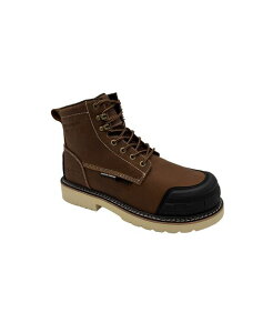�A�h�e�b�N �����Y �V���[�Y �u�[�c�E���C���u�[�c AdTec Guardian - Men's 6 Comp Toe Guard Work Boot Brown �u���E��