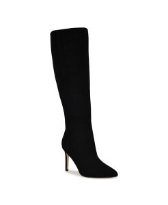 �i�C���E�F�X�g ���f�B�[�X �V���[�Y �p���v�X �g�[�� �u�[�c Nine West Women's Richy Tall Stiletto Boots Regular & Wide Calf Black Suede �u���b�N