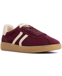 �A���h ���f�B�[�X �V���[�Y �X�j�[�J�[ ���[�X ALDO Women's Chic Sneaker Lace-Up Athletic Sneakers Bordo Suede